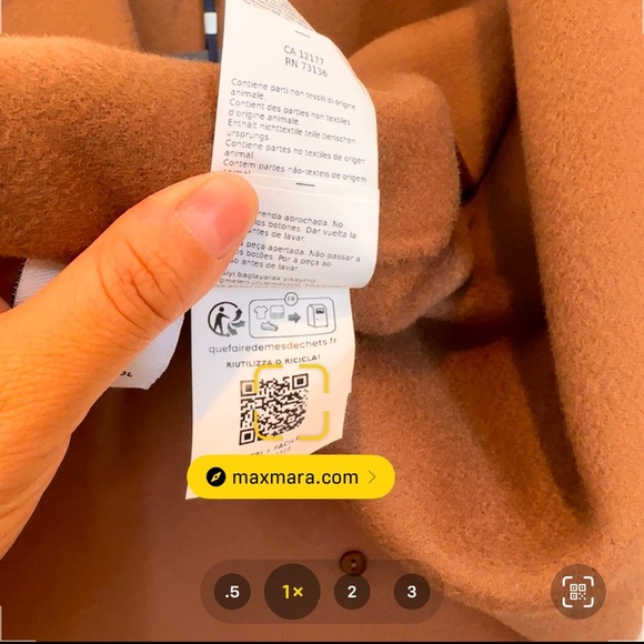 Retail$ 1,360 NWT 'S Max Mara Double Breasted Virgin Wool Pea Coat Sz:US8 - Picture 15 of 17